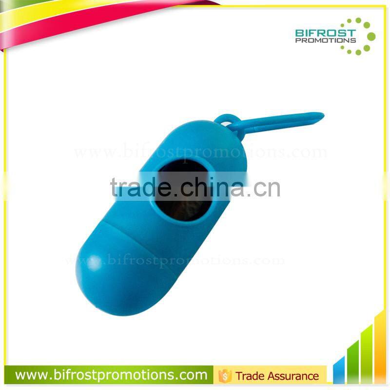 Plastic Capsule Shaped Pet Poop Bag In Box Dispenser