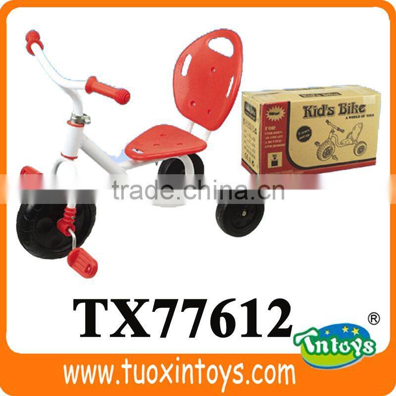 kids rubber tricycle wheels parts with back seat