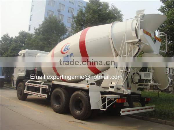hot sale dongfeng 10 wheel self-loading concrete mixer truck