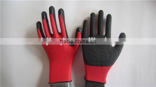 Latex Rubber Coated Palm Working Labor Gloves