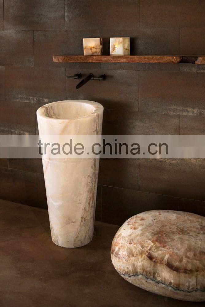 The Most Beatifull ACKLIT ONYX PEDESTALS SINKS