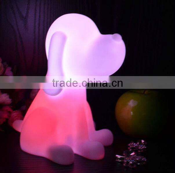 2016 Christmas kids gift LED color change dog night light