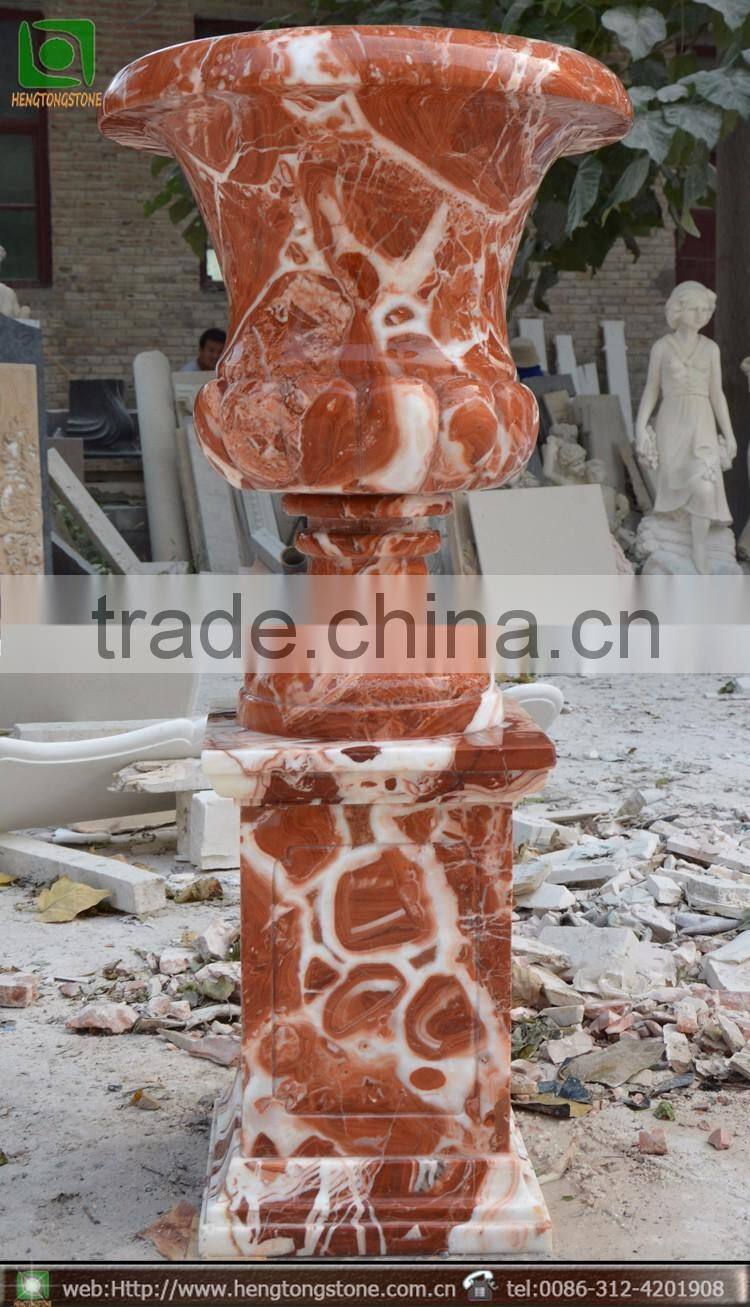 Beautiful Stone Flowerpot Outdoor Marble Flowerpot