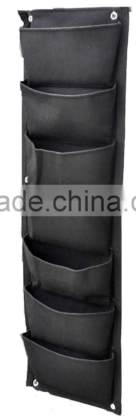 Indoor Hanging Planters,7-Pocket (Wide) Hanging Garden Pockets Planter for Walls Indoor/Outdoor