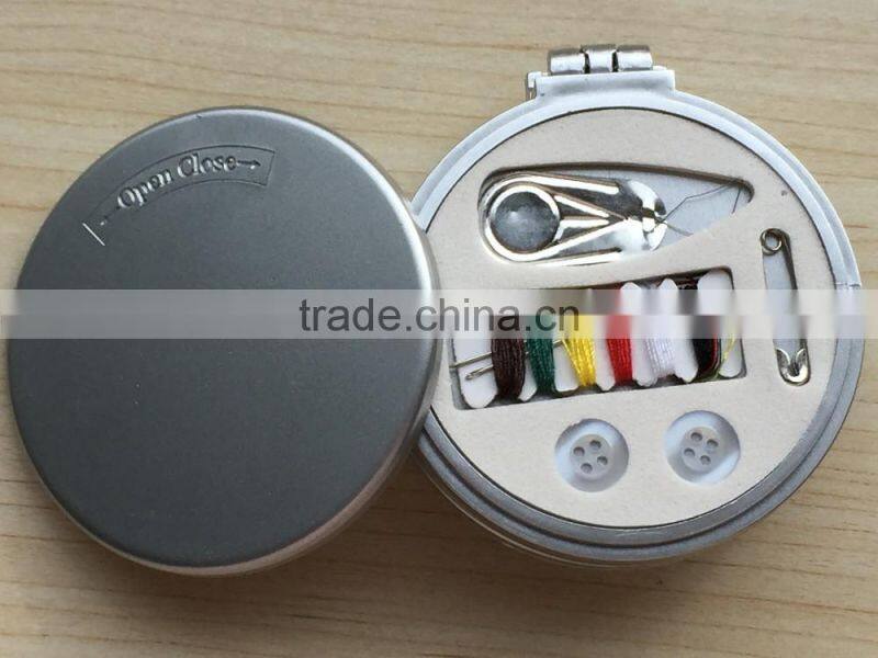 2016 new product round Sewing Box Kit with Comb Mirror needlework