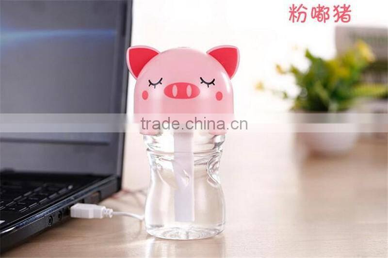 CT-744 Upgrade three generations bottle humidifier USB mini humidifier home office Pet cute cartoon humidifier