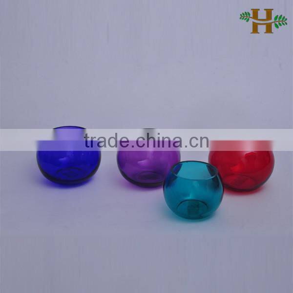 Bed Room Round Glass Candle Holder