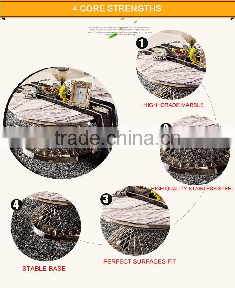 C381 Good Selling Round Marble Cheap Coffee Tables
