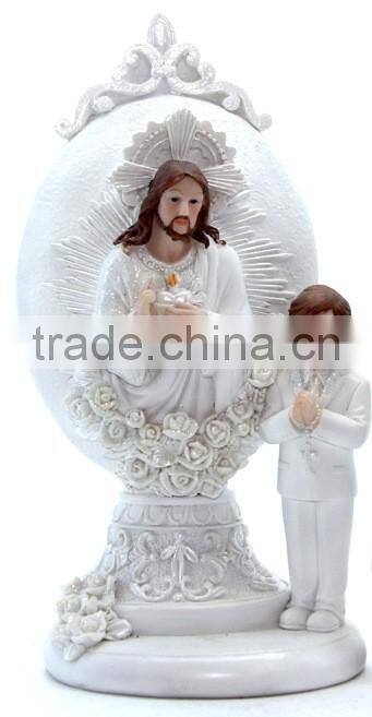 Polyresin Jesus and son unique Christian baptism souvenirs