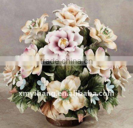 porcelain flower bouquet table centerpieces