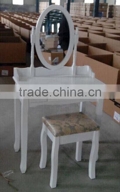 K/D wood dressing table sets / bedroom dressing table with mirror