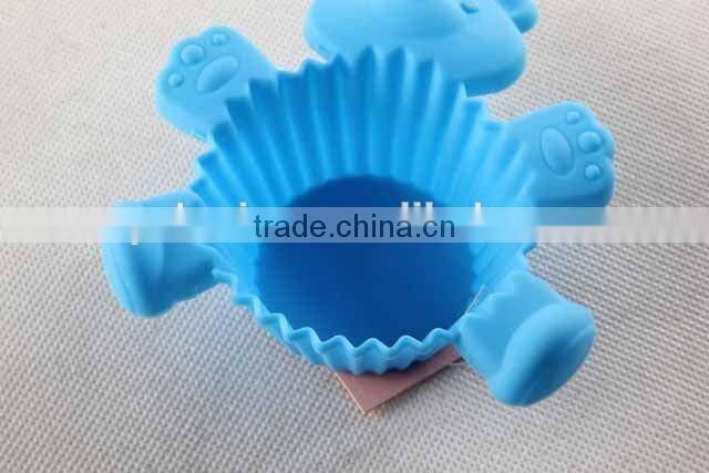 Bear design silicone bakeware/ mini cake mold
