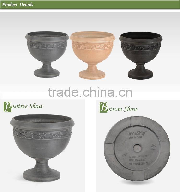 Decorative biodegradable pots from Greenship/10 years lifetime