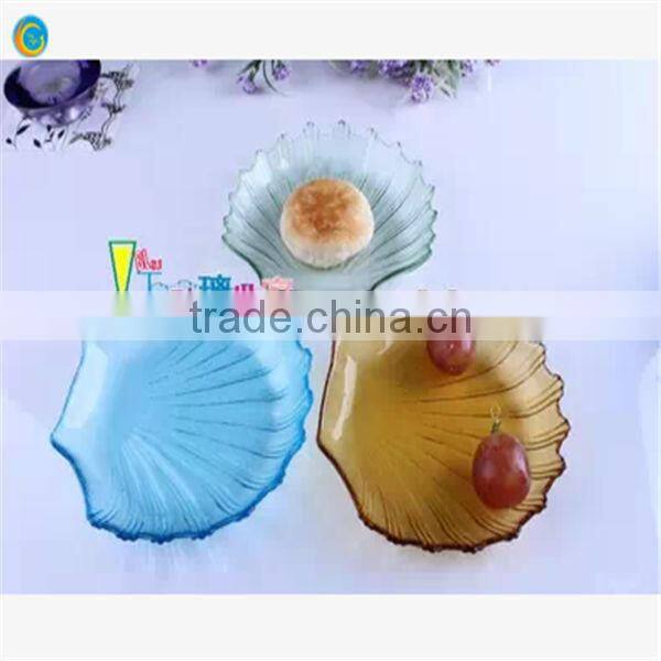 Small Square Glass Plate with Strawberry Decal