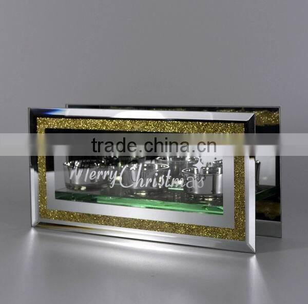 Nice christmas glass candle holder