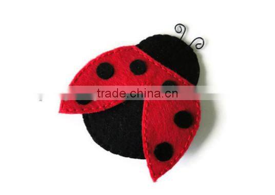 hot sale high quality promotional new product useful item handmade eco friendly felt beetle shaped garden decoration