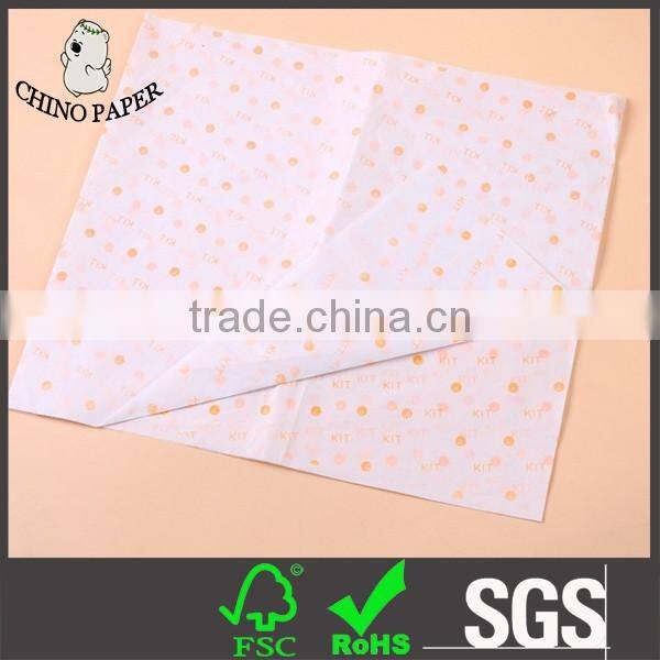 Pure color pink tissue paper wrap gifts