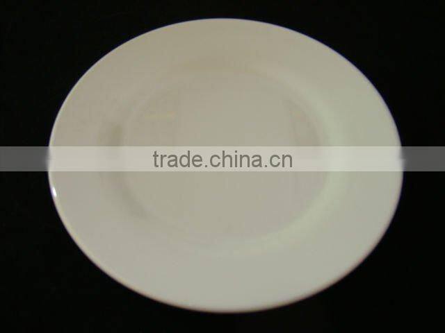hotel white square melamine deep plate set