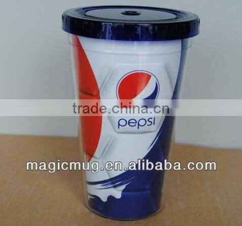 drinking ware colorful Straw glass cup