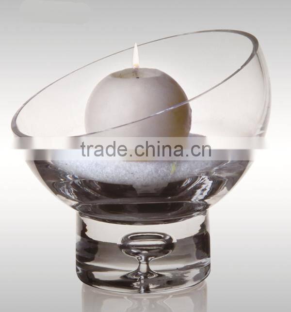 high-temperature resistent glass candle holder