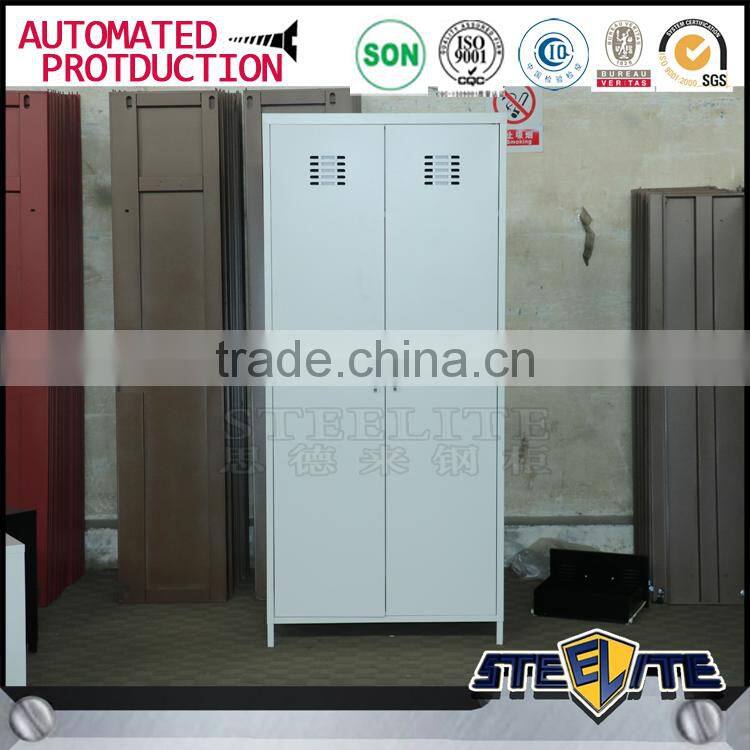 Korean steel cloth wardrobe bedroom lockable clothes wardrobe closet
