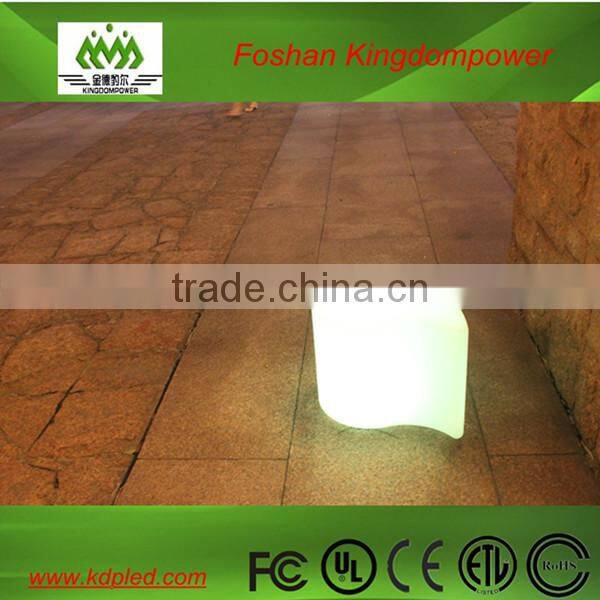 PE material outdoor lit furniture led seat