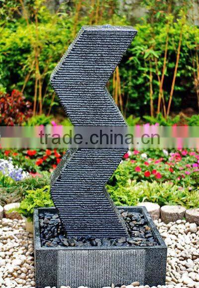 outdoor artificial water features and fountains