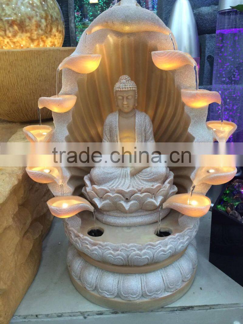 popular indoor led resin buddha statue