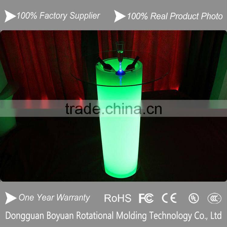 Best selling illuminated plastic bar waterproof led lighting ice cool bucket