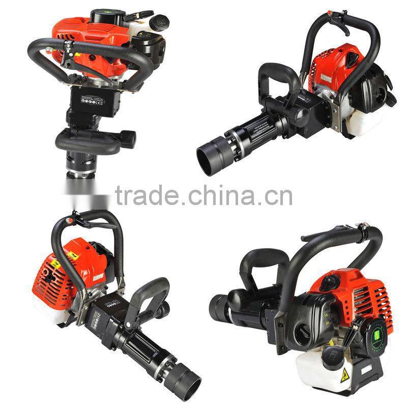50mm 70mm Portable Petrol Powered Fence Vibrating Post Driver Hammer Mini Gasoline Excavator Pile Machine