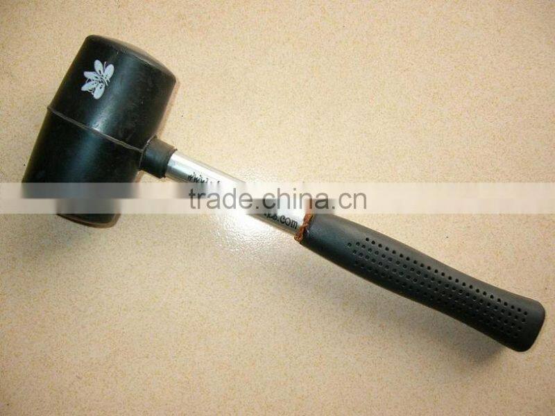 High quality rubber mallet hammer with plastic handle