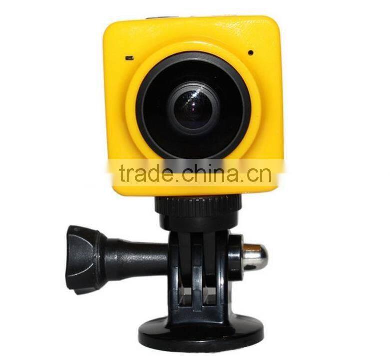 2016 newest 360 degree all viewer fish-eye camera build in wifi video action camera ,HL-322, car monitor