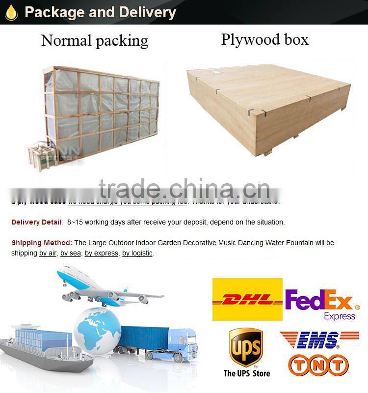 Music dancing for water decoration10m, 12m high jet dry fountain square fountain