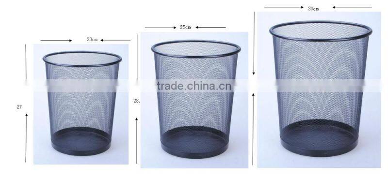 2016 good quality and competitive price mesh trashcan with different colors