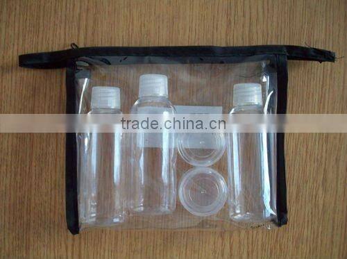 5pcs PET travel bottles set/cosmetic bottle