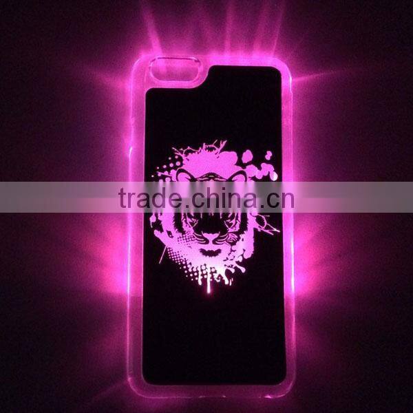 Flashing LED Cell Phone Case for iPhone 6 Flashing LED Case for iPhone 6 plus LED Cell Phone Case