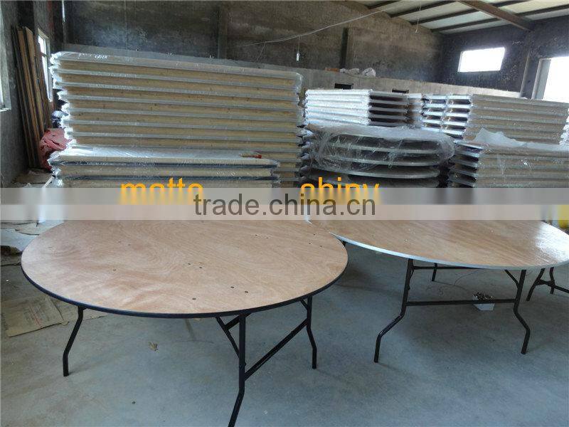 plywood folding table Dia72" round table with USA leg