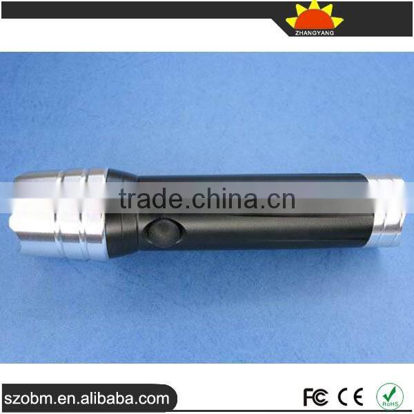 12 led flashlight torch with compass,3xAAA battery aluminum alloy led flashlight