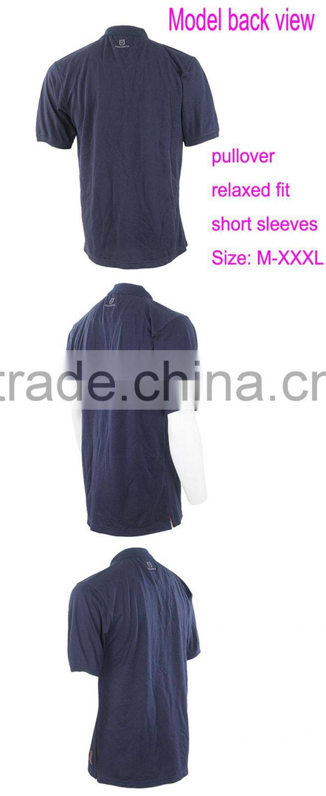 Latest Design Short Sleeves Embroidery Logo Turn-down 150gsm Custom Cotton Uniform Polo Shirt