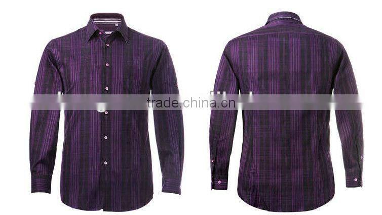Customized tailored pure cotton mens dress shirts