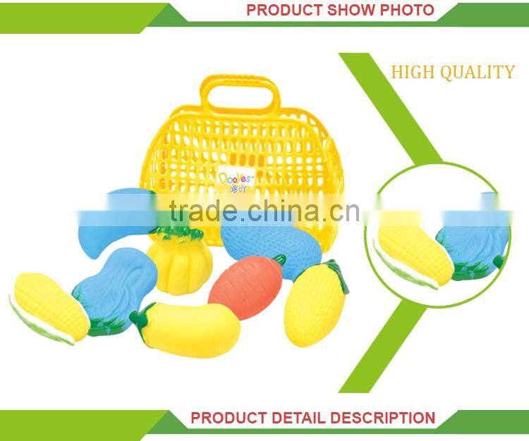 Best sale rubber baby bath soft toys fruits and vegetables