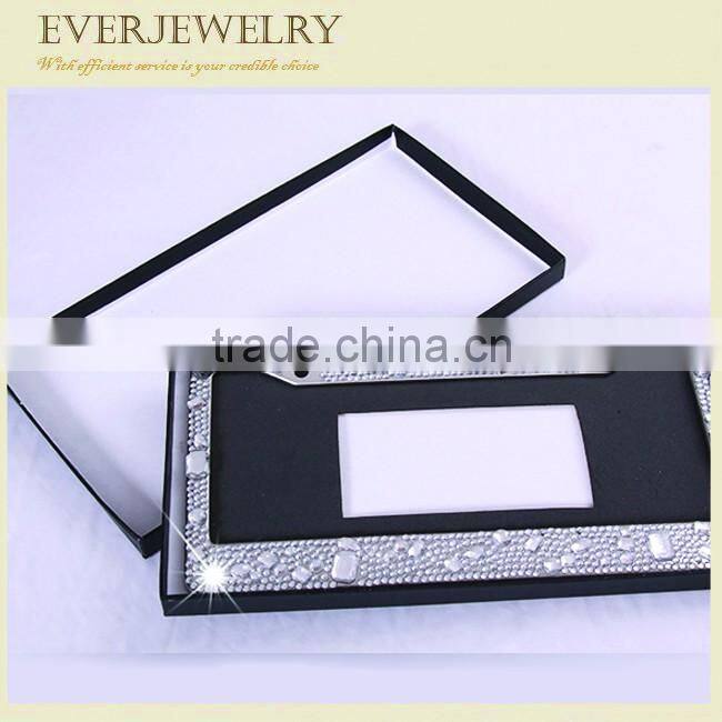2017 charming and shining crystal car licence decorations
