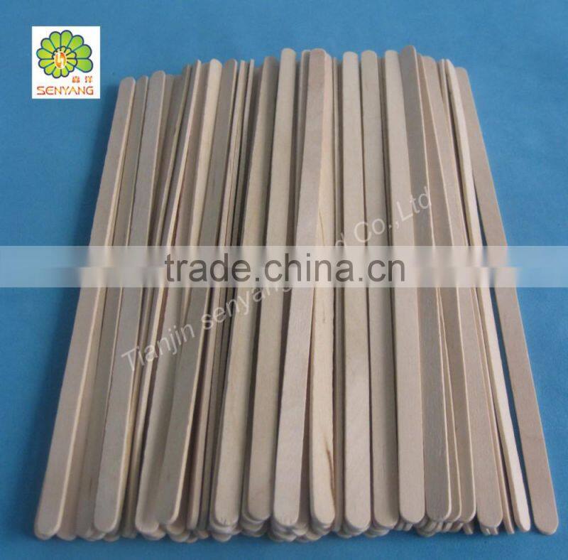 disposable individually paper wrapped wooden coffee stirrer