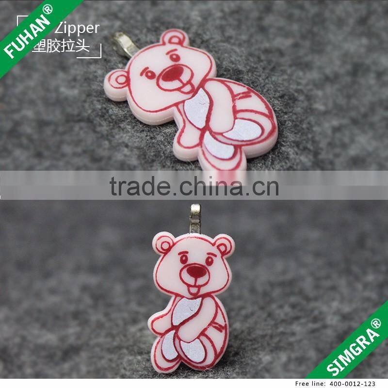 Popular High-end Cartoon Design Children Clothing Plastic Zipper Sliders