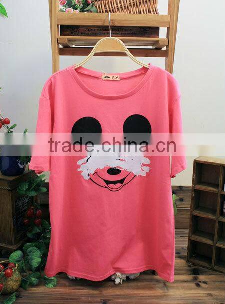 fashion women t shirt with Mickey made in china