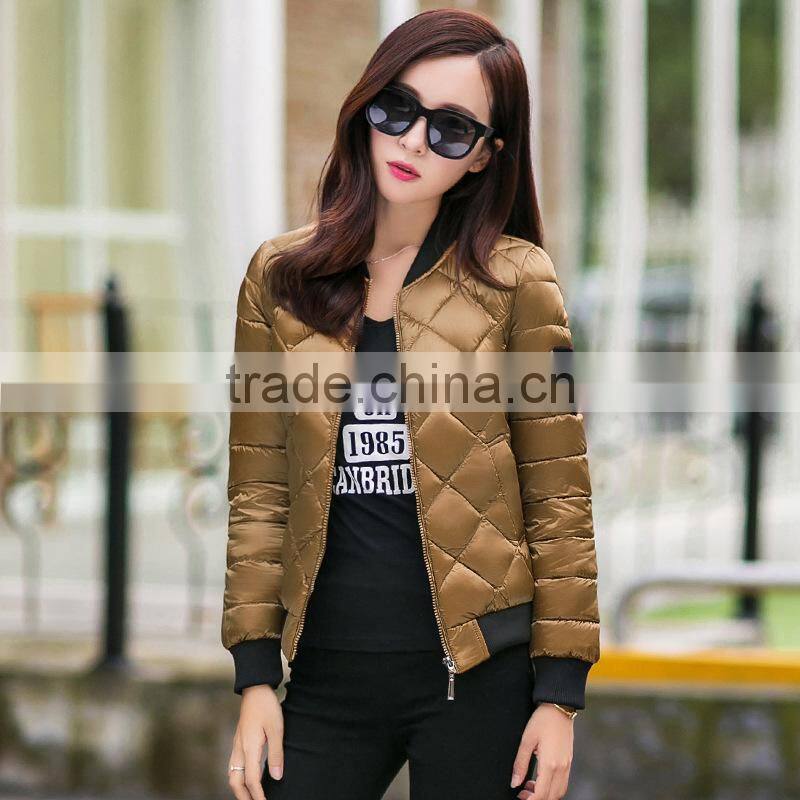 wholesale 100% cotton sateen custom embroidered winter bomber jacket
