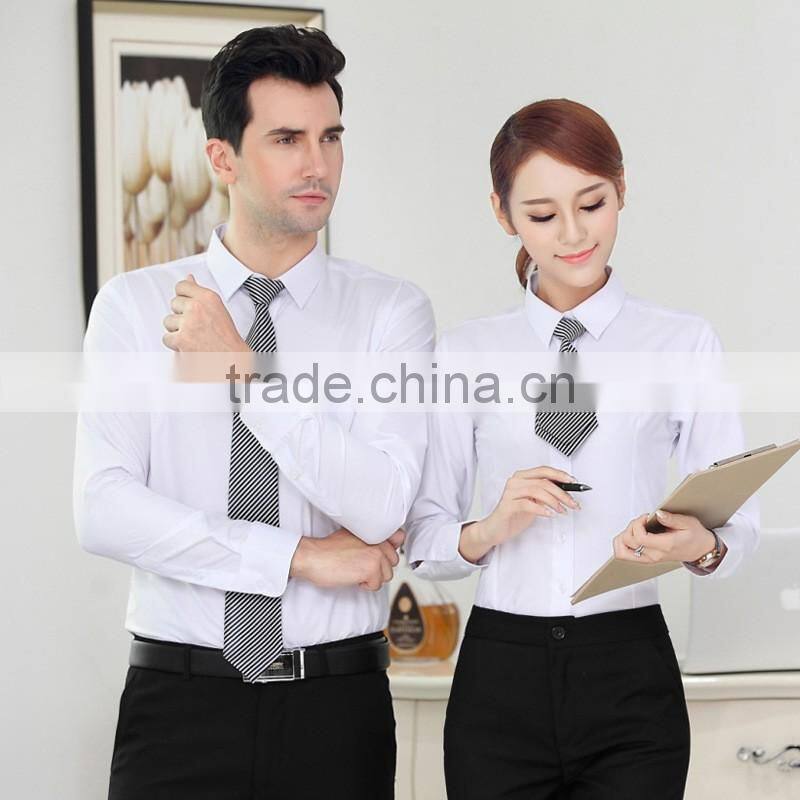 2017 Latest Design Formal Shirt for Men Curved Hemline Classic Formal Shirt Wholesale