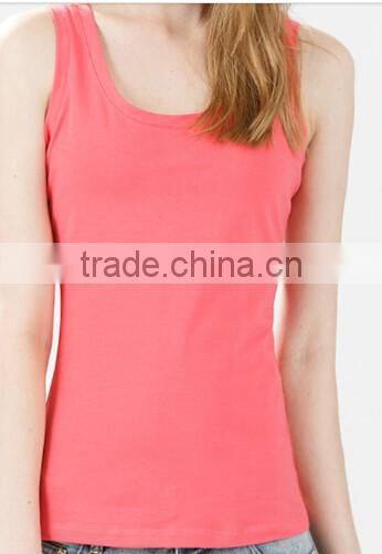 cotton spandex blend sports tank top women sportswear gym singlet ladies tank top