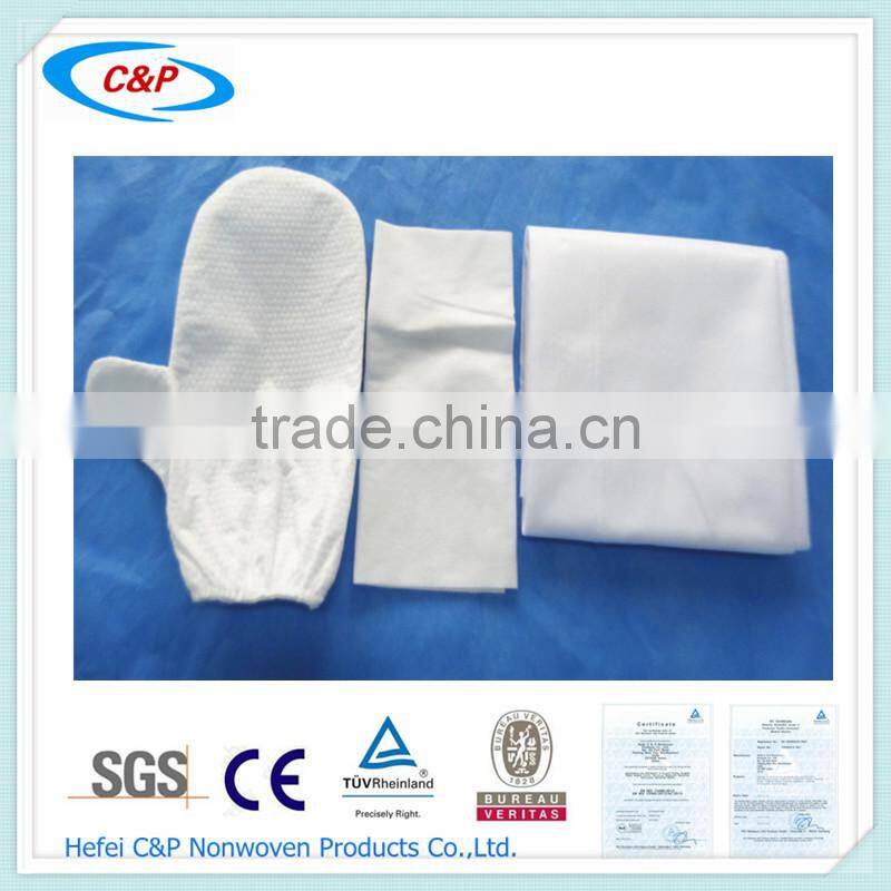 High Quality White Good Spunlace Plain Baby Blanket for Hospital