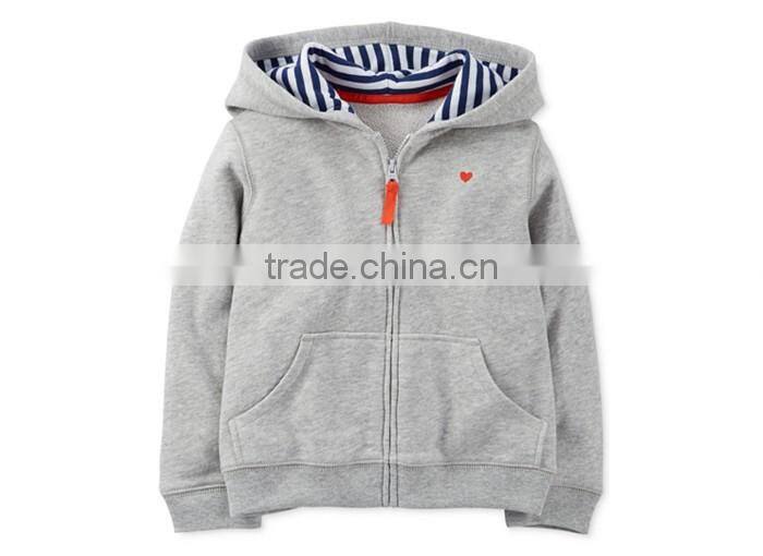 Girls' Striped-Lining Hoodie